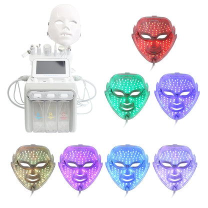 Masque LED 7 Couleurs - Thérapie Anti-Âge Professionnelle