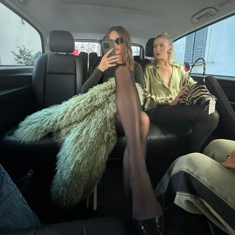 Veste Courte Abricot - Fourrure Fluffy Chic 2025