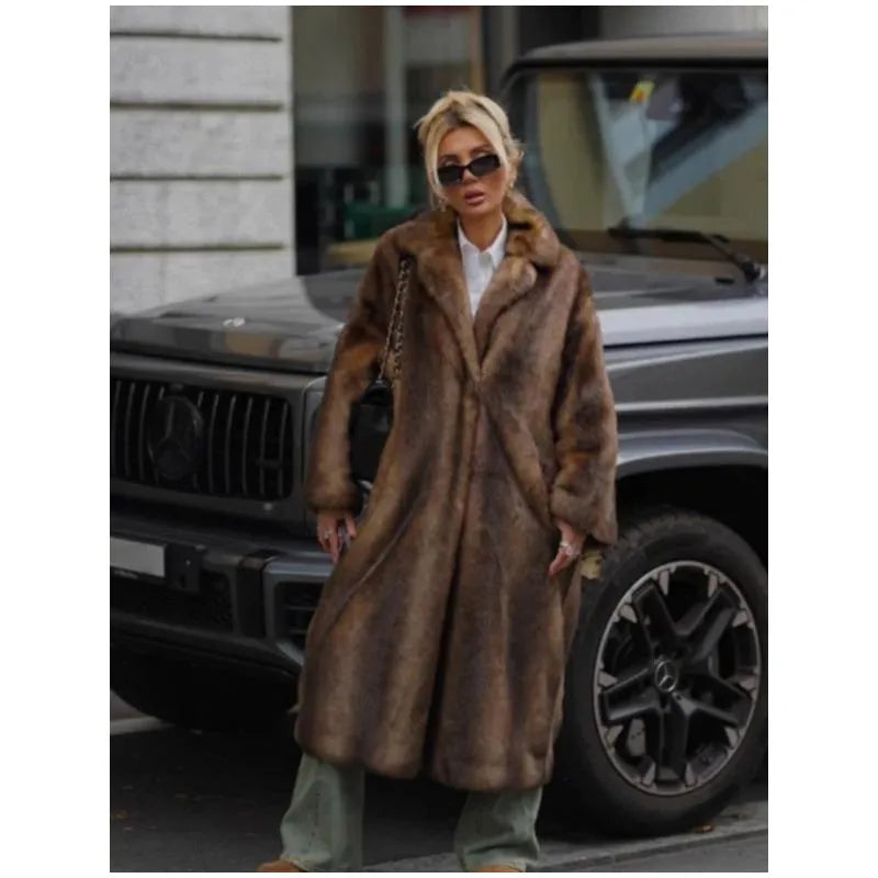 Veste Fluffy Multicolore - Fourrure Longue Haute Rue