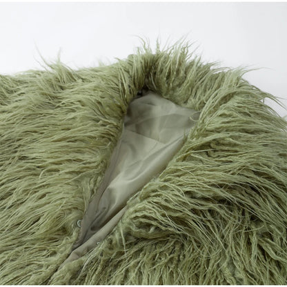 Veste Courte Abricot - Fourrure Fluffy Chic 2025