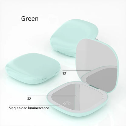 Miroir LED Grossissant - Compact & Rechargeable