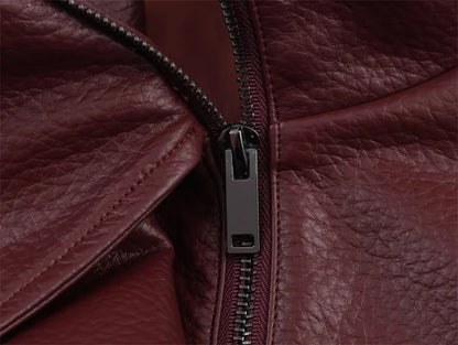 Veste Biker Simili-Cuir - Coupe Longue Élégante 2025