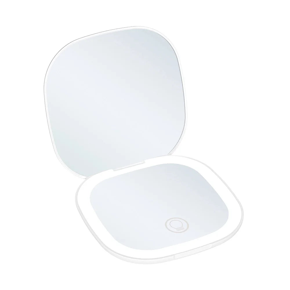 Miroir LED Grossissant - Compact & Rechargeable