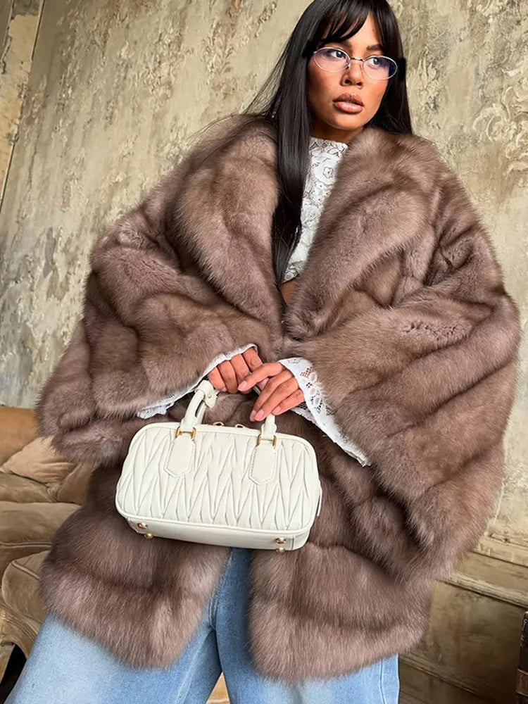 Veste Fluffy Multicolore - Fourrure Longue Haute Rue