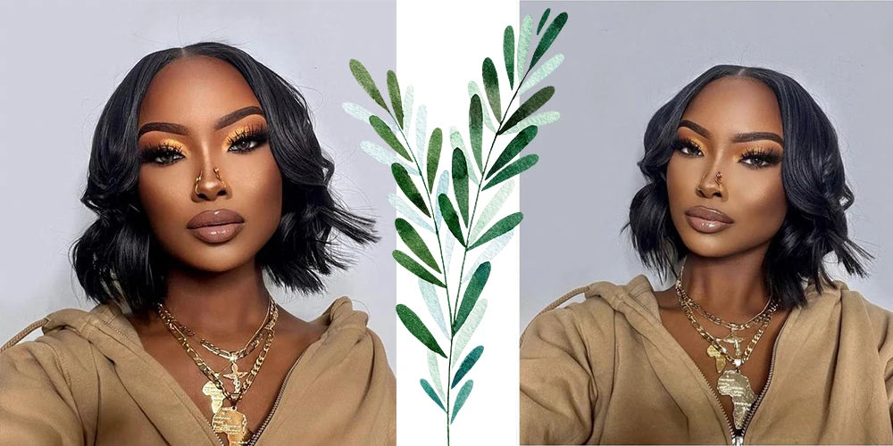 Perruque Bob Ondulée - Densité Premium 250%