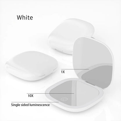 Miroir LED Grossissant - Compact & Rechargeable