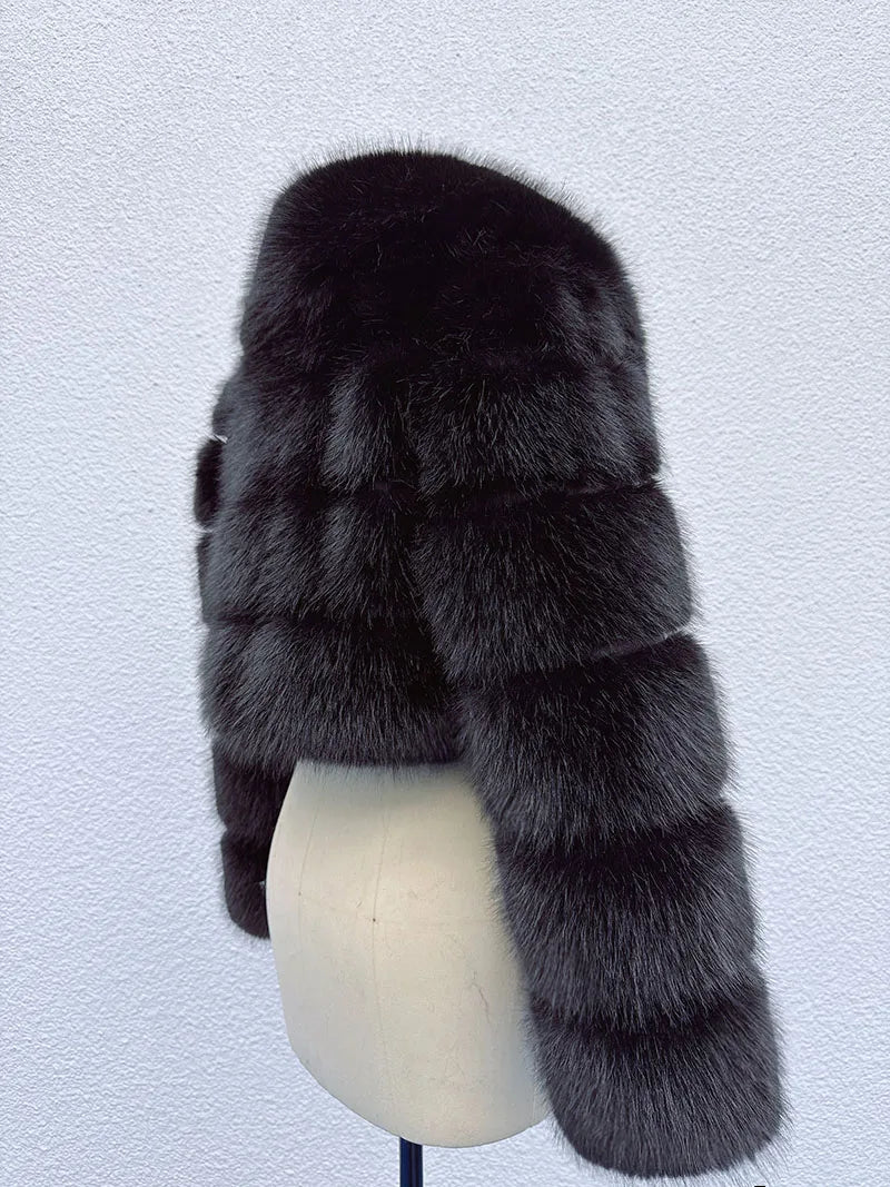 Manteau Court Blanc - Fourrure Furry Style Hiver