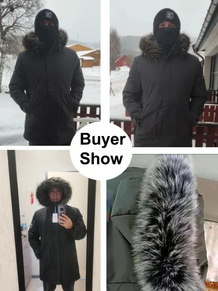 Doudoune Hiver Grise - Duvet de Canard, Coupe-Vent