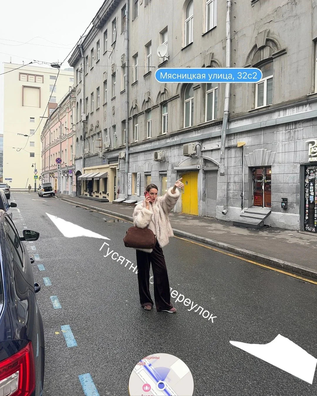 Manteau Fluffy Gris Ivoire - Fourrure Luxe Col Revers