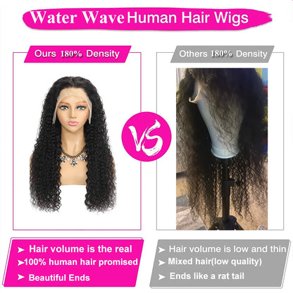 Perruque Deep Wave HD - Frontal Invisible, Effet Naturel