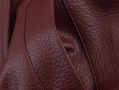 Veste Biker Simili-Cuir - Coupe Longue Élégante 2025